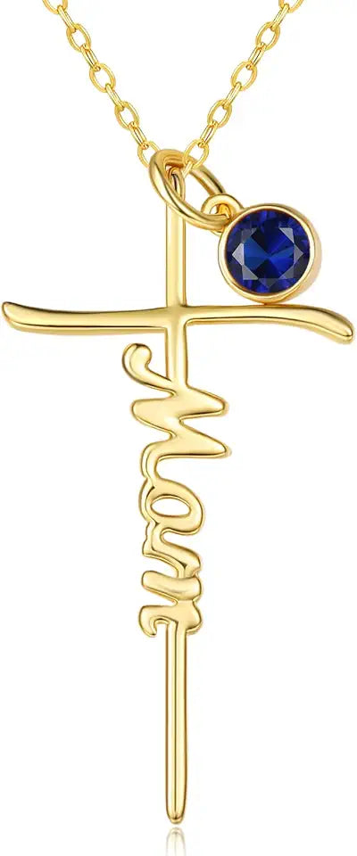 Gold-Tone Cross Necklace