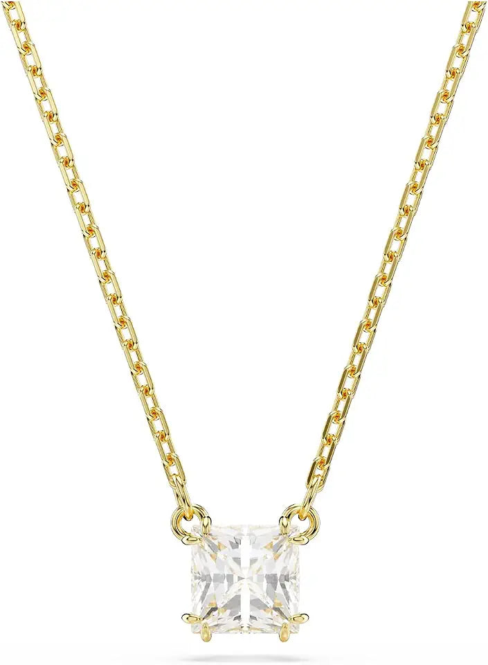 Gold-Tone Square Pendant