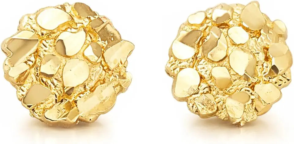 Gold-Tone Round Earrings