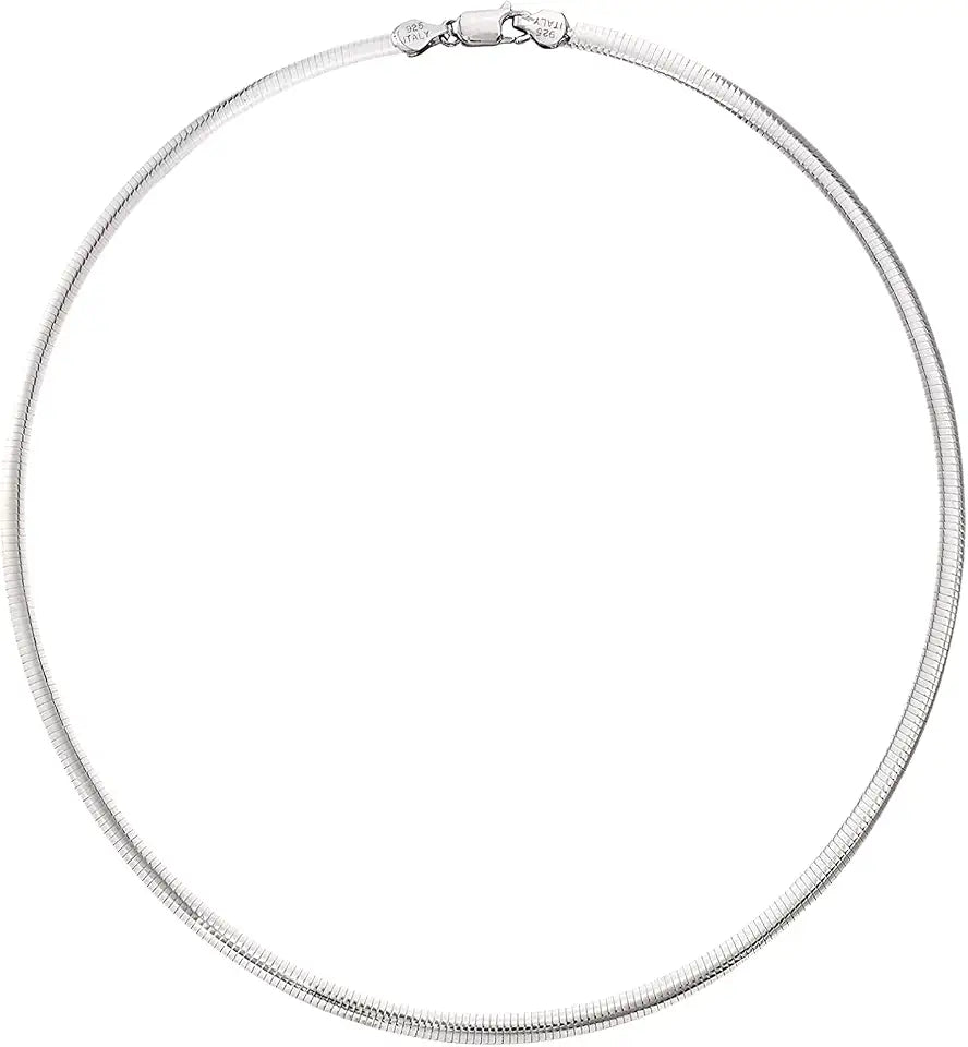 Sterling Silver Necklace, 4MM