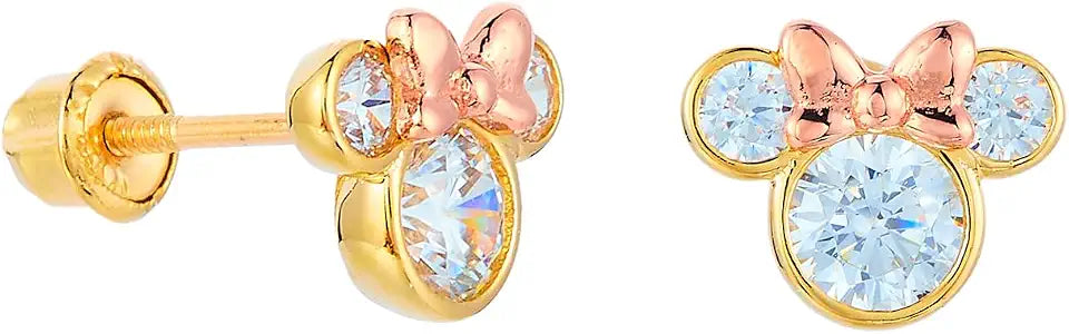 Gold-Tone Cubic Zirconia Stud Earrings