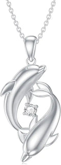 Sterling Silver Lab-Grown Diamond Necklace