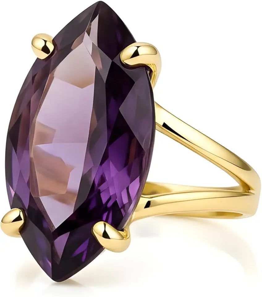 Amethyst Ring with Birthstone
