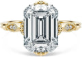 Emerald-Cut Moissanite Engagement Ring
