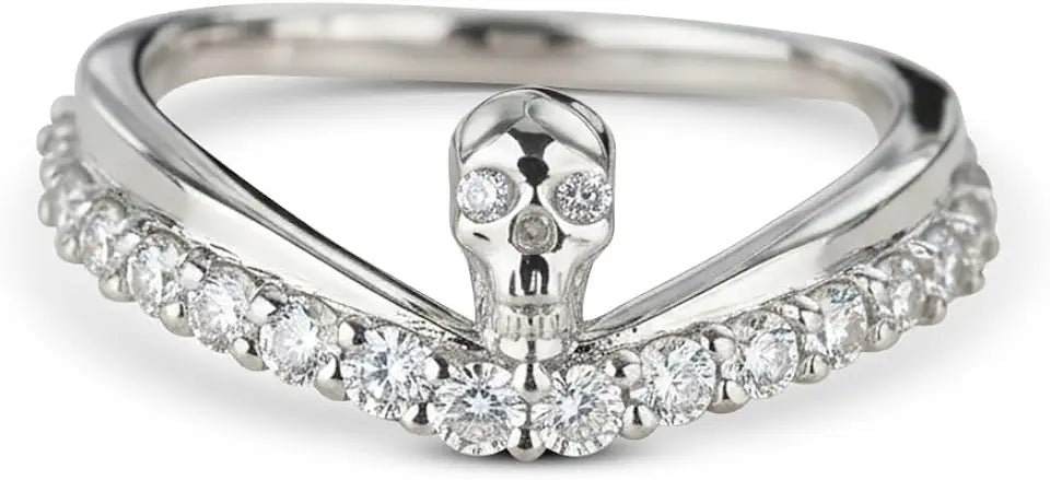 Sterling Silver Moissanite Engagement Ring