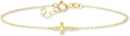 Gold-Tone Cross Bracelet