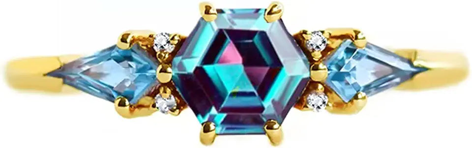 Gold-Tone Engagement Ring