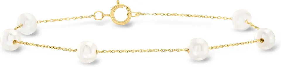 Gold-Tone Pearl Bracelet, 5.5mm