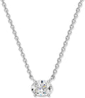 Sterling Silver Lab-Grown Diamond Solitaire Pendant
