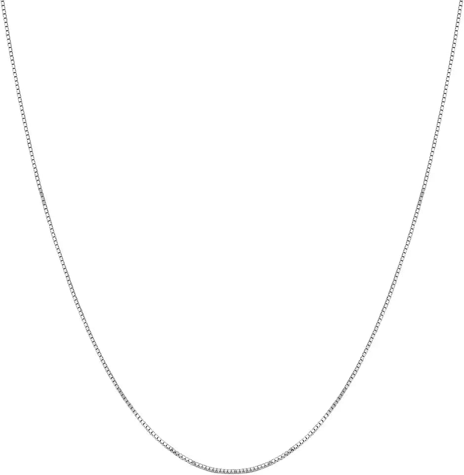 Gold-Tone Box Chain Necklace, 0.7mm