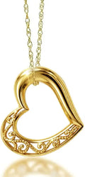 Gold-Tone Heart Charm
