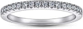 Gold-Tone Sterling Silver Moissanite Wedding Band