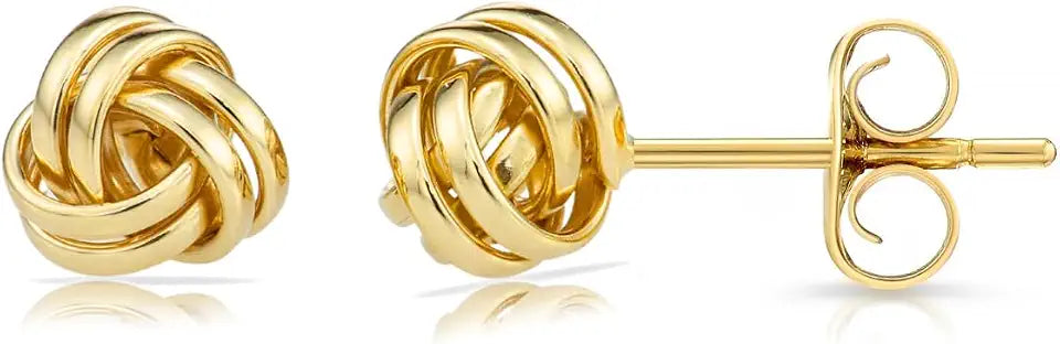 Gold-Tone Stud Earrings, 7mm