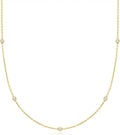 Gold-Tone Lab-Grown Diamond Necklace