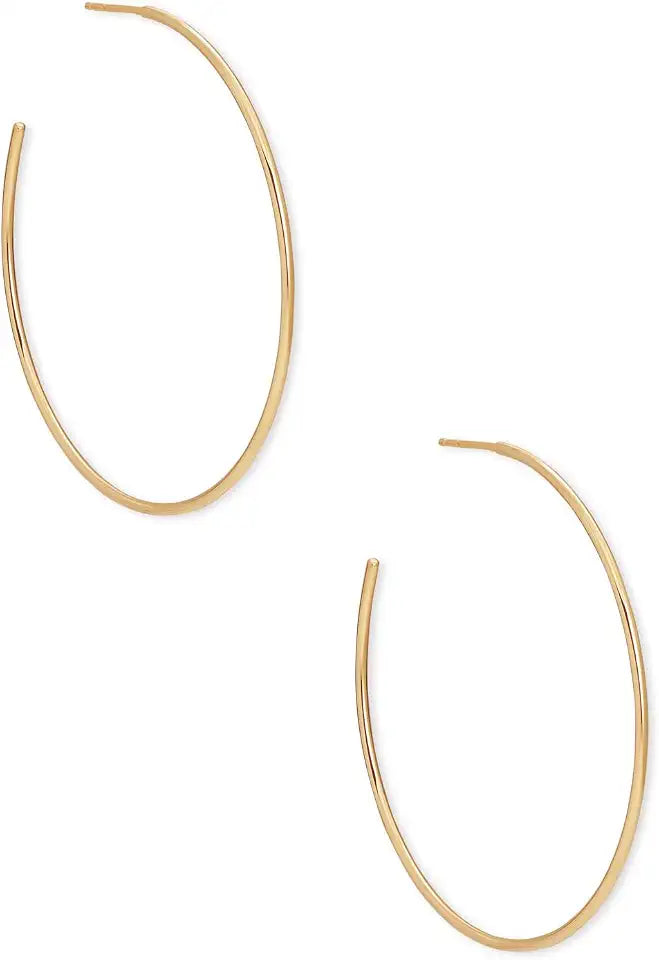 Gold-Tone Hoop Earrings