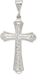Sterling Silver Cross Pendant, 57mm