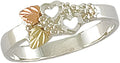 Gold-Tone Sterling Silver Heart Ring