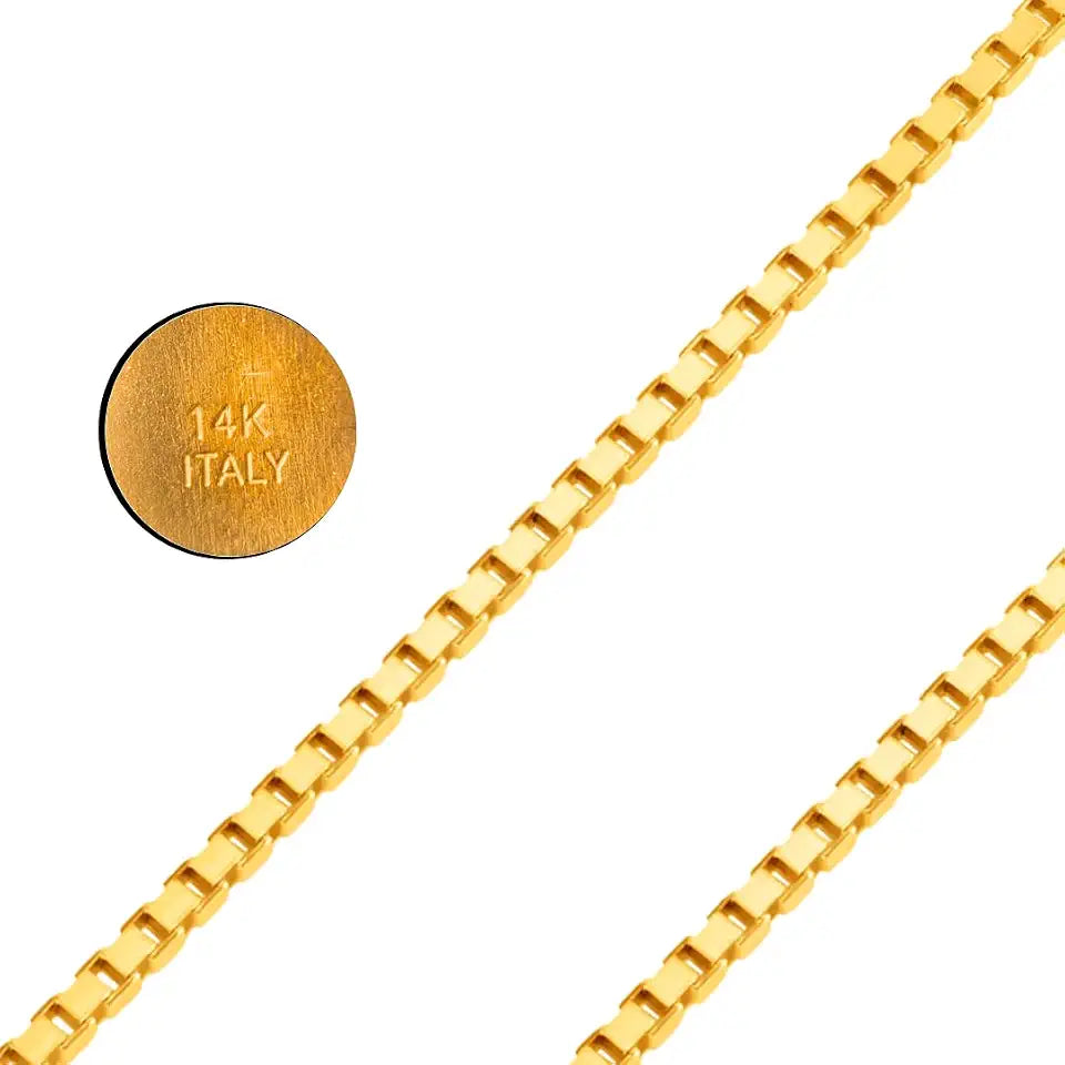 Gold-Tone Box Chain Necklace