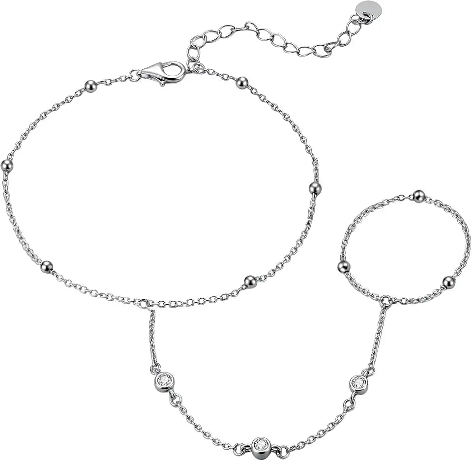 Sterling Silver Lab-Grown Diamond Bracelet