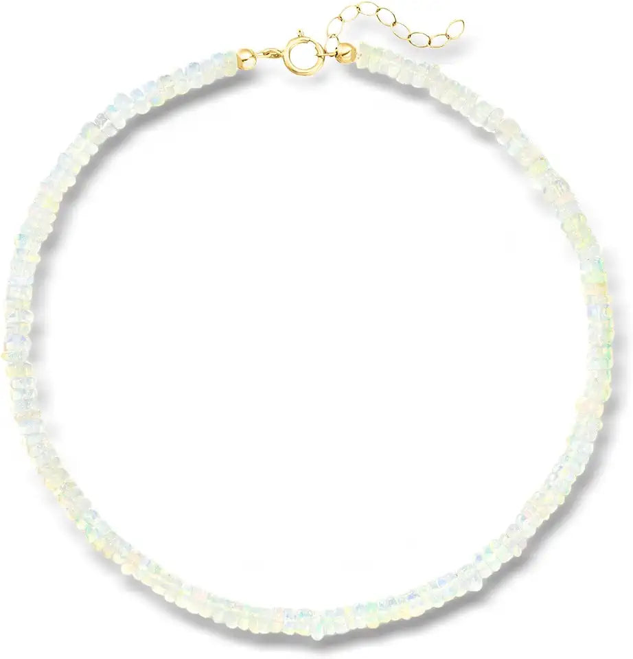 Gold-Tone Opal Anklet