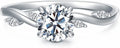 Round Moissanite Engagement Ring