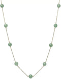 Gold-Tone Jade Necklace