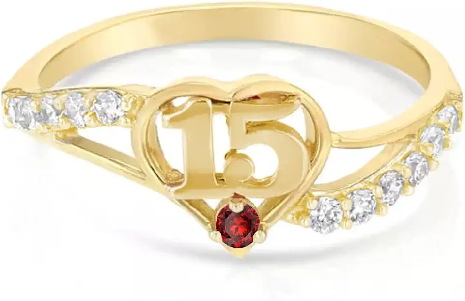 Gold-Tone Birthstone Ring