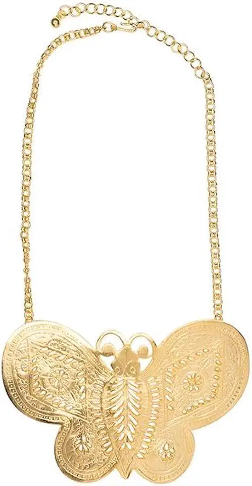 Gold-Tone Butterfly Necklace