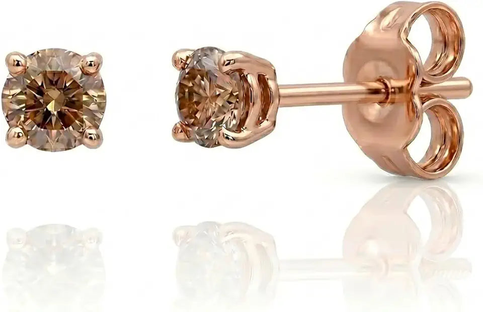 Gold-Plated Stud Earrings