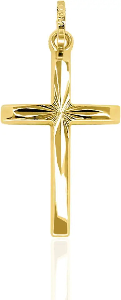 Gold-Tone Cross Pendant
