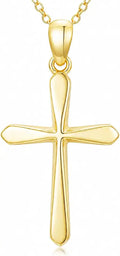 Gold-Tone Cross Necklace