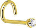 Gold-Tone Stud Body Jewelry, 2mm