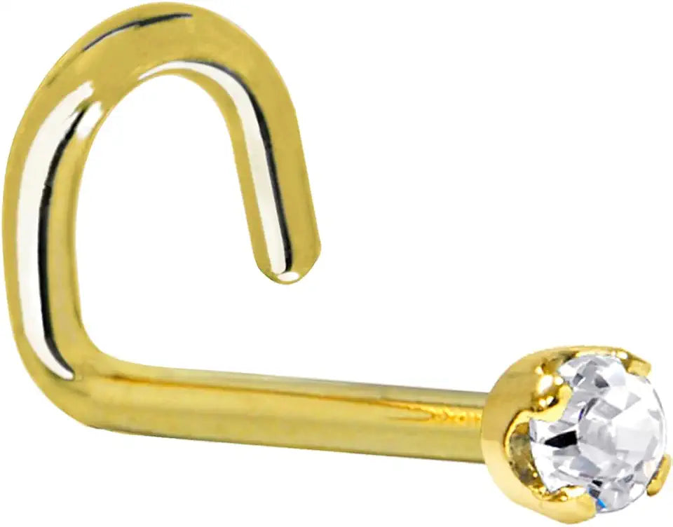 Gold-Tone Stud Body Jewelry, 2mm