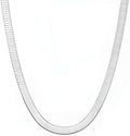 Gold-Tone Sterling Silver Snake Chain Necklace, 3.4mm