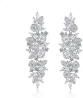 Gold-Tone Moissanite Drop Earrings