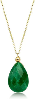 Gold-Tone Emerald Necklace