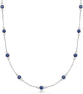 Sterling Silver Sapphire Necklace