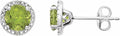Peridot Stud Earrings