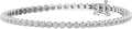 Sterling Silver Round Lab-Grown Diamond Tennis Bracelet