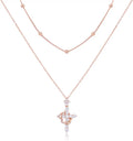 Sterling Silver Moissanite Cross Necklace