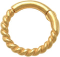 Gold-Tone Hoop Rope Body Jewelry