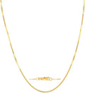 Gold-Tone Box Chain Necklace