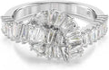 Rhodium-Plated Crystal Ring