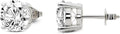 Oval Lab-Grown Diamond Stud Solitaire Earrings