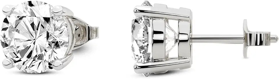 Oval Lab-Grown Diamond Stud Solitaire Earrings