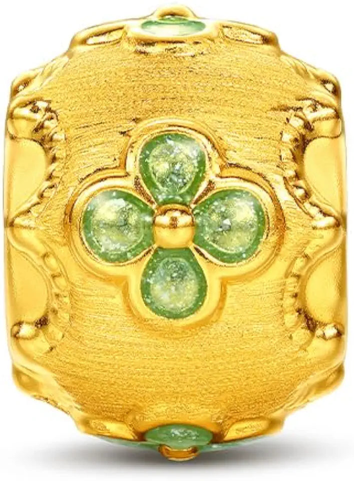 Gold-Tone Floral Pendant