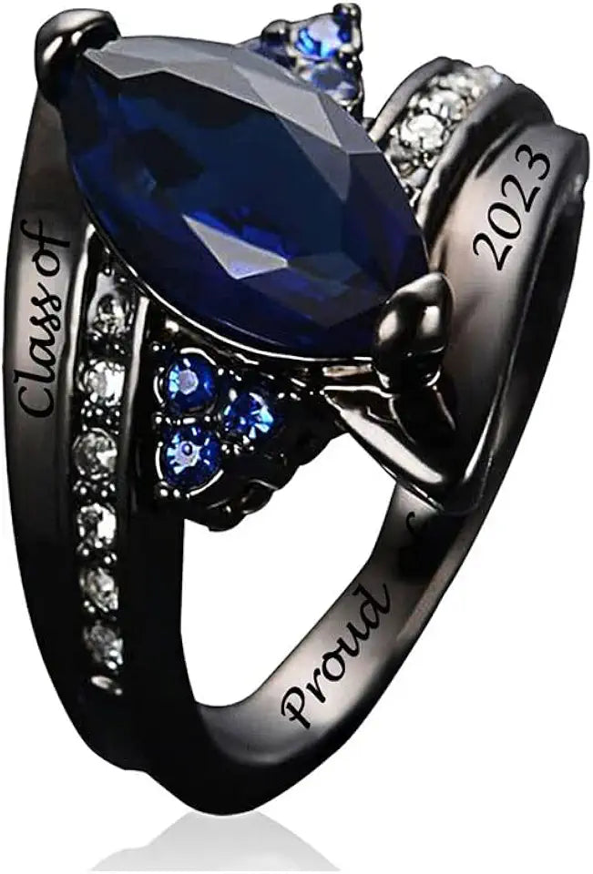 Gold-Tone Sterling Silver Birthstone Ring