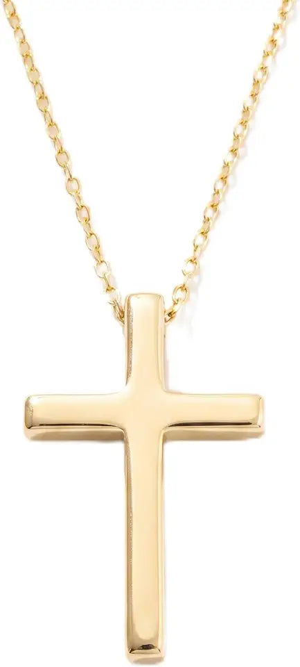 Gold-Tone Cross Necklace