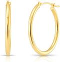 Gold-Tone Round Hoop Earrings