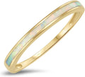 Gold-Tone Opal Ring
